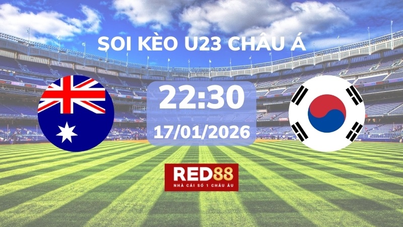 Soi kèo U23 Úc vs U23 Hàn Quốc – 22h30 – 17/01 – U23 Châu Á